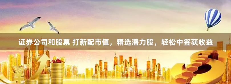 证券公司和股票 打新配市值，精选潜力股，轻松中签获收益